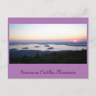 Sunrise on Cadillac Mt., Postcard Postkarte