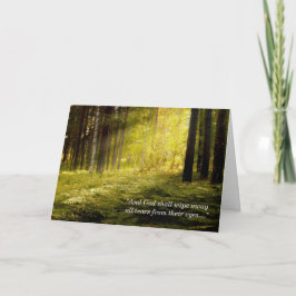 Sunrise on Forest Ferns Sympathy Card Karte