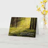 Sunrise on Forest Ferns Sympathy Card Karte (Gelbe Blume)