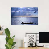 Sunrise on Sunur Beach Bali Poster (Heimbüro)