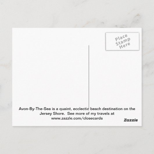 Sunrise on the Jersey Shore Postkarte (Rückseite)