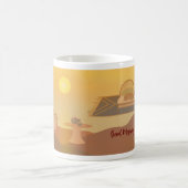 Sunrise Orange Cat Morning Hovering Dream Hund Kaffeetasse (Mittel)