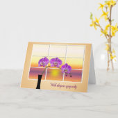 Sunrise Orchids Beileid Karte (Gelbe Blume)