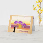 Sunrise Orchids Beileid Karte (Gelbe Blume)