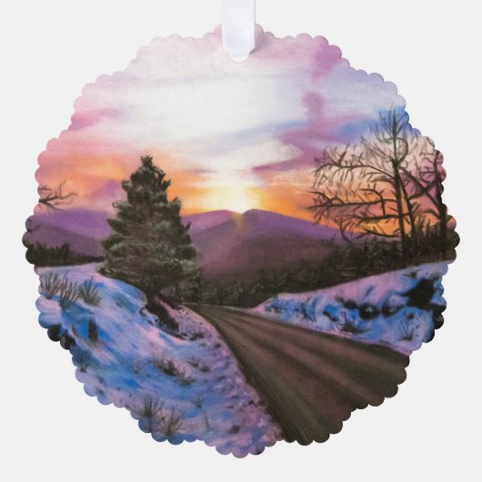 Sunrise Ornament Karte (Vorderseite)