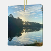 Sunrise Over A Georgia Lake Keramikornament (Links)