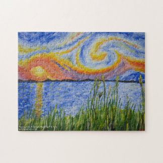 "Sunrise Over A Georgia Marsh" von T.S. Tire Jigsa Puzzle