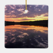 Sunrise Over Bear Lake Keramikornament (Rückseite)