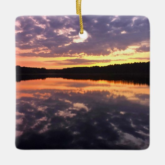 Sunrise Over Bear Lake Keramikornament (Vorderseite)