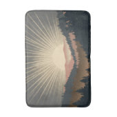 Sunrise Over Forest Mountains Badematte (Vorderseite Vertikal)