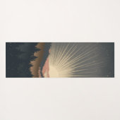 Sunrise Over Forest Mountains Yogamatte (Rückseite (Horizontal))