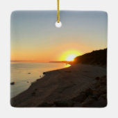 Sunrise Over Long Island Sound Keramikornament (Rückseite)