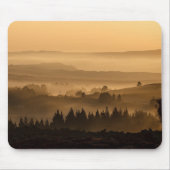 Sunrise Over Misty Rolling Hills Landscape Mousepad (Vorne)