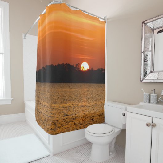 Sunrise Over Perdido Bay Duschvorhang (Beispiel)