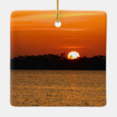Sunrise Over Perdido Bay Keramikornament (Rückseite)