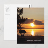 Sunrise over Saint Agaa Postcard Postkarte (Vorne/Hinten)