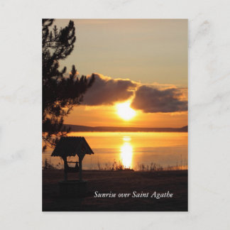 Sunrise over Saint Agaa Postcard Postkarte