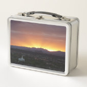 Sunrise over St. George Utah Landscape Metall Brotdose (Vorderseite)