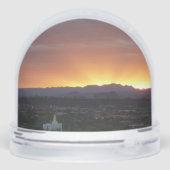 Sunrise over St. George Utah Landscape Schneekugeln (Rückseite)