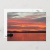 Sunrise over the Hudson . Postkarte (Vorne/Hinten)