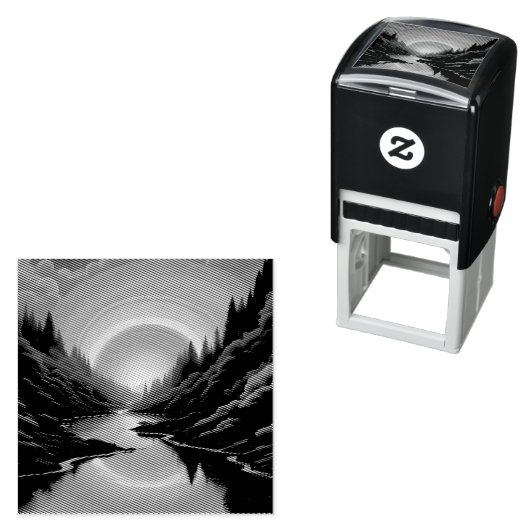 Sunrise Over The Lake Permastempel (Beispiel)