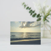 Sunrise Over The Quiet Shore Postkarte (Stehend Vorderseite)
