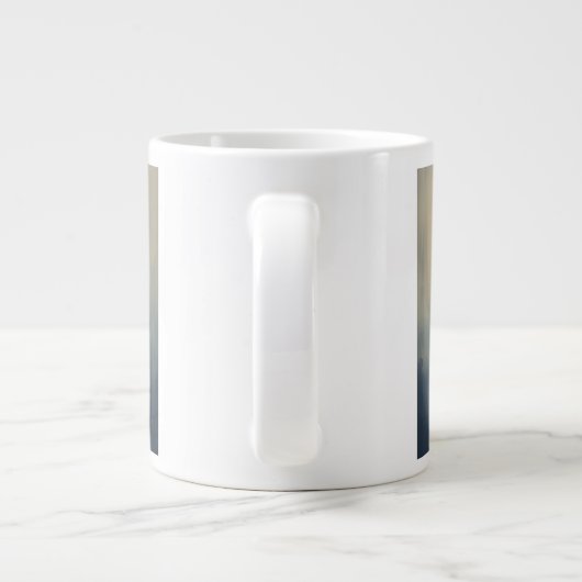 Sunrise Over the Skyline – Abstract Gradient City  Jumbo-Tasse (Rückseite)