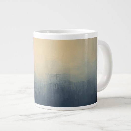 Sunrise Over the Skyline – Abstract Gradient City  Jumbo-Tasse (Vorderseite Rechts)