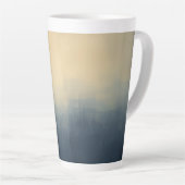 Sunrise Over the Skyline – Abstract Gradient City  Milchtasse (Rechte Ecke)