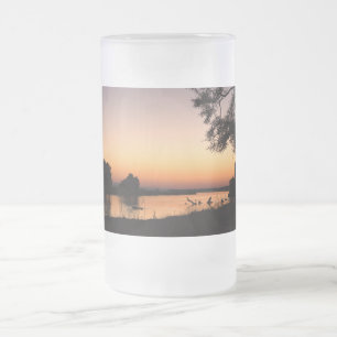 Sunrise over the Zambesi River Mattglas Bierglas