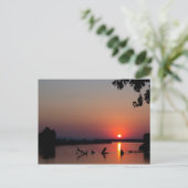Sunrise over the Zambesi River Postkarte (Stehend Vorderseite)