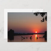 Sunrise over the Zambesi River Postkarte (Vorne/Hinten)
