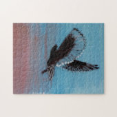 Sunrise Owl Art Flying Bird Puzzle (Horizontal)