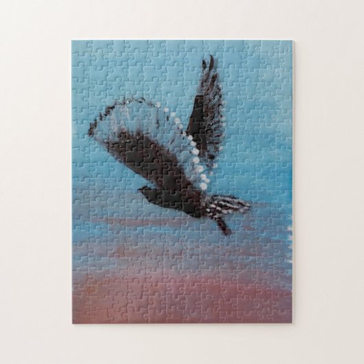Sunrise Owl Art Flying Bird Puzzle (Vertikal)