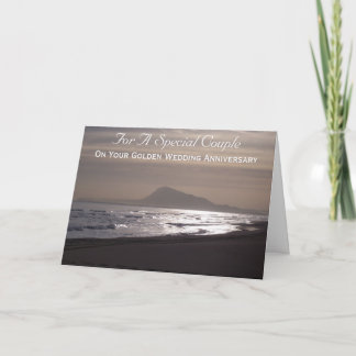 Sunrise Personalisiert 50. Hochzeitstag Karte