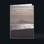 Sunrise Personalisiert Grandson Birthday Feiertagskarte<br><div class="desc">Grußkarte Sonnenaufgang Enkel Geburtstagskarte. Passen Sie diese Geburtstagskarte mit jedem beliebigen Text an und lassen Sie sie dann ausdrucken und an Sie senden oder laden Sie sie sofort auf Ihr Mobiltelefon herunter. Wenn Sie Hilfe bei der Anpassung benötigen, kontaktieren Sie uns über den Link auf dieser Seite. Meeresfotografie personalisierte Geburtstagskarte...</div>