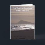 Sunrise Personalisiert Grandson Birthday Feiertagskarte<br><div class="desc">Grußkarte Sonnenaufgang Enkel Geburtstagskarte. Passen Sie diese Geburtstagskarte mit jedem beliebigen Text an und lassen Sie sie dann ausdrucken und an Sie senden oder laden Sie sie sofort auf Ihr Mobiltelefon herunter. Wenn Sie Hilfe bei der Anpassung benötigen, kontaktieren Sie uns über den Link auf dieser Seite. Meeresfotografie personalisierte Geburtstagskarte...</div>