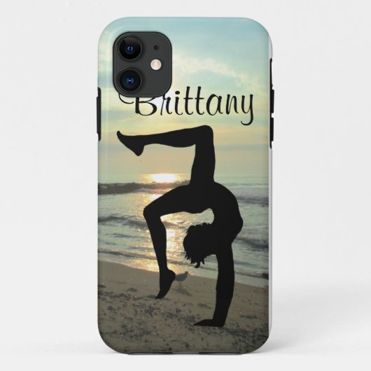 SUNRISE PERSONALISIERT GYMNASTICS IPHONE FALL Case-Mate iPhone HÜLLE (Rückseite)