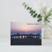 Sunrise Pier Postkarte (Stehend Vorderseite)