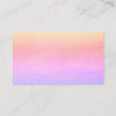 Sunrise Pink Gradient Modern UAWG Enclosure Card Begleitkarte (Rückseite)