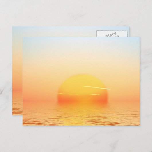 Sunrise Postkarte (Vorne/Hinten)