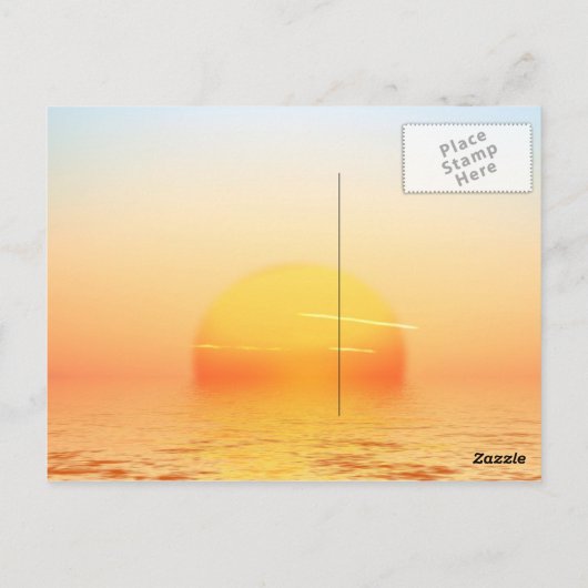 Sunrise Postkarte (Rückseite)