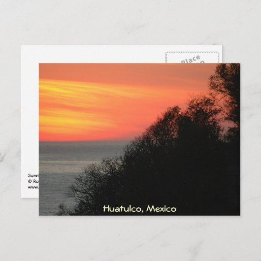 Sunrise Postkarte (Vorne/Hinten)