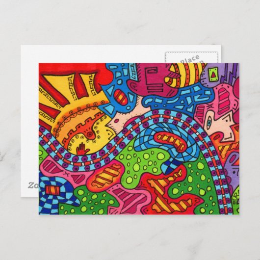 Sunrise Postkarte (Vorne/Hinten)