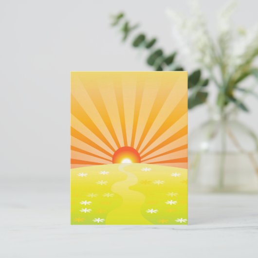 Sunrise Postkarte (Stehend Vorderseite)