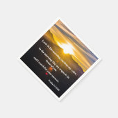 Sunrise Psalm 5:3 Bibelverse Serviette (Ecke)