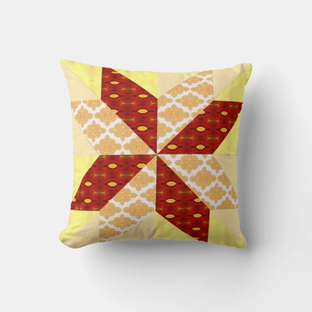 Sunrise Quilt Style Kissen (Vorderseite)