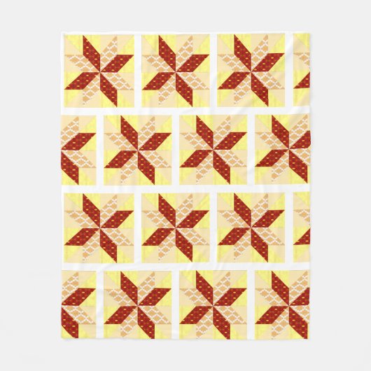Sunrise Quilt Style Throw Fleecedecke (Vorderseite)