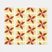 Sunrise Quilt Style Throw Fleecedecke (Vorderseite (Horizontal))
