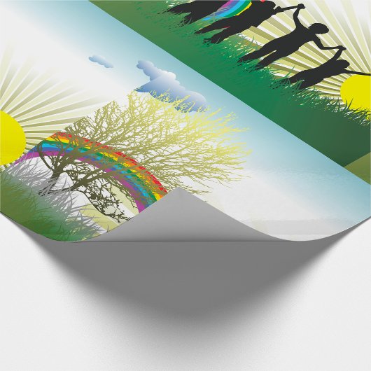 Sunrise Rainbow Children Geschenkpapier